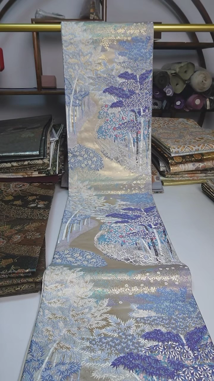 【闪购商品】织绣83西阵织六通竹林