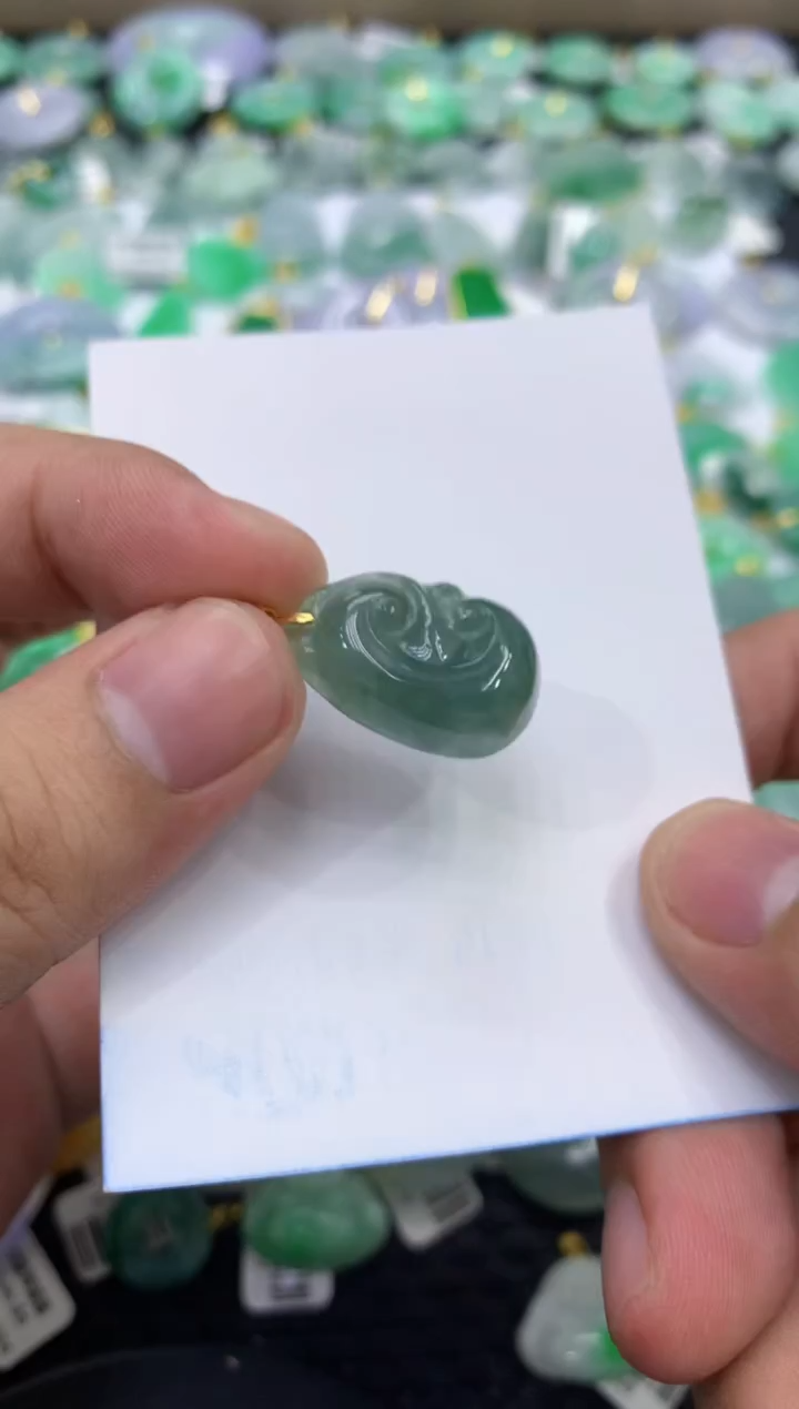 颈饰未镶嵌翡翠天然缅甸翡翠a货