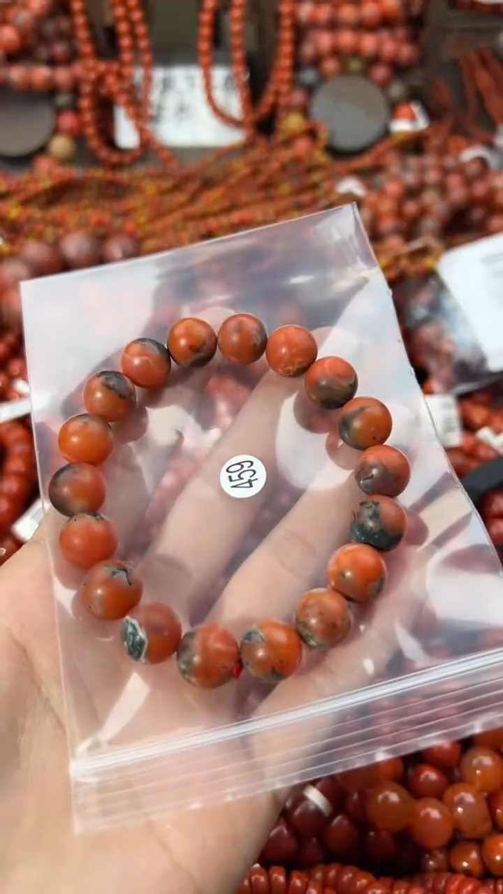 南红玛瑙未镶嵌手串11+