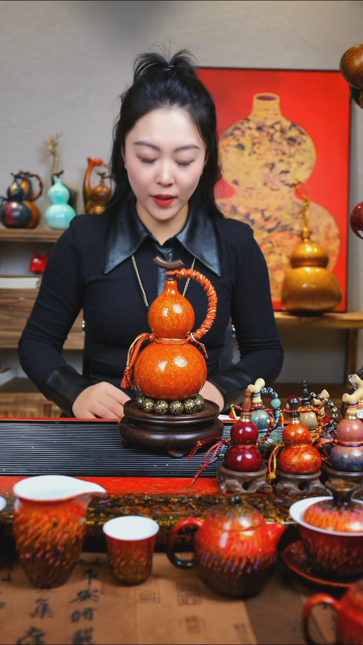 【闪购商品】JT041过年礼臻选大漆酒葫芦