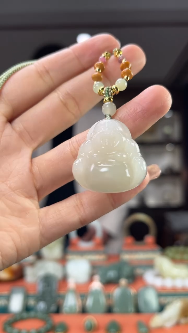 【闪购商品】和田玉颈饰未镶嵌佩佩30mm左右