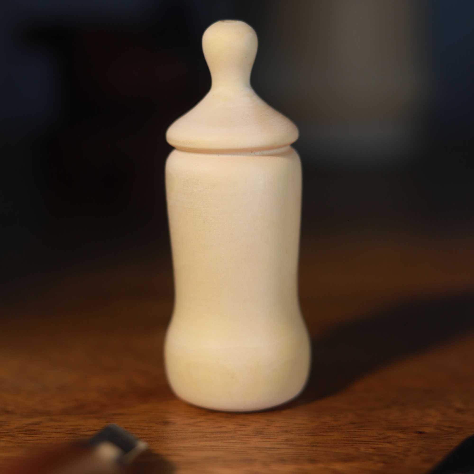 磨牙棒纯手工打磨花椒木磨牙奶瓶款，适合6月龄以上出牙期婴幼儿用