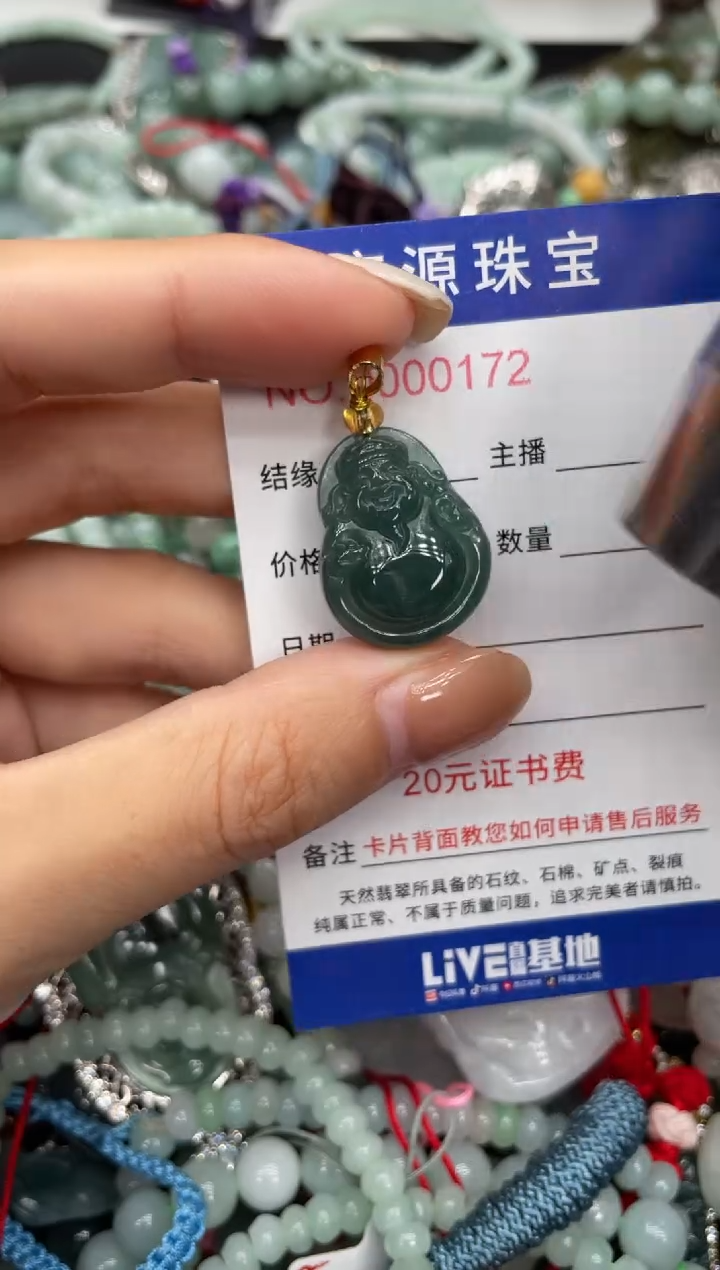 翡翠未镶嵌颈饰144