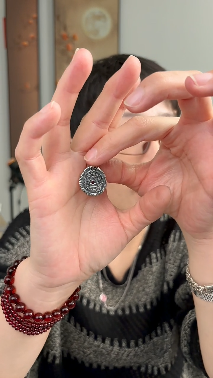 无吊坠925银纯银吊坠眼睛59