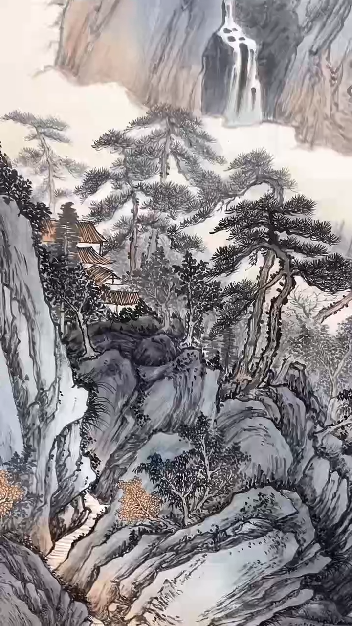书法田双乐 国画 翠山追梦
