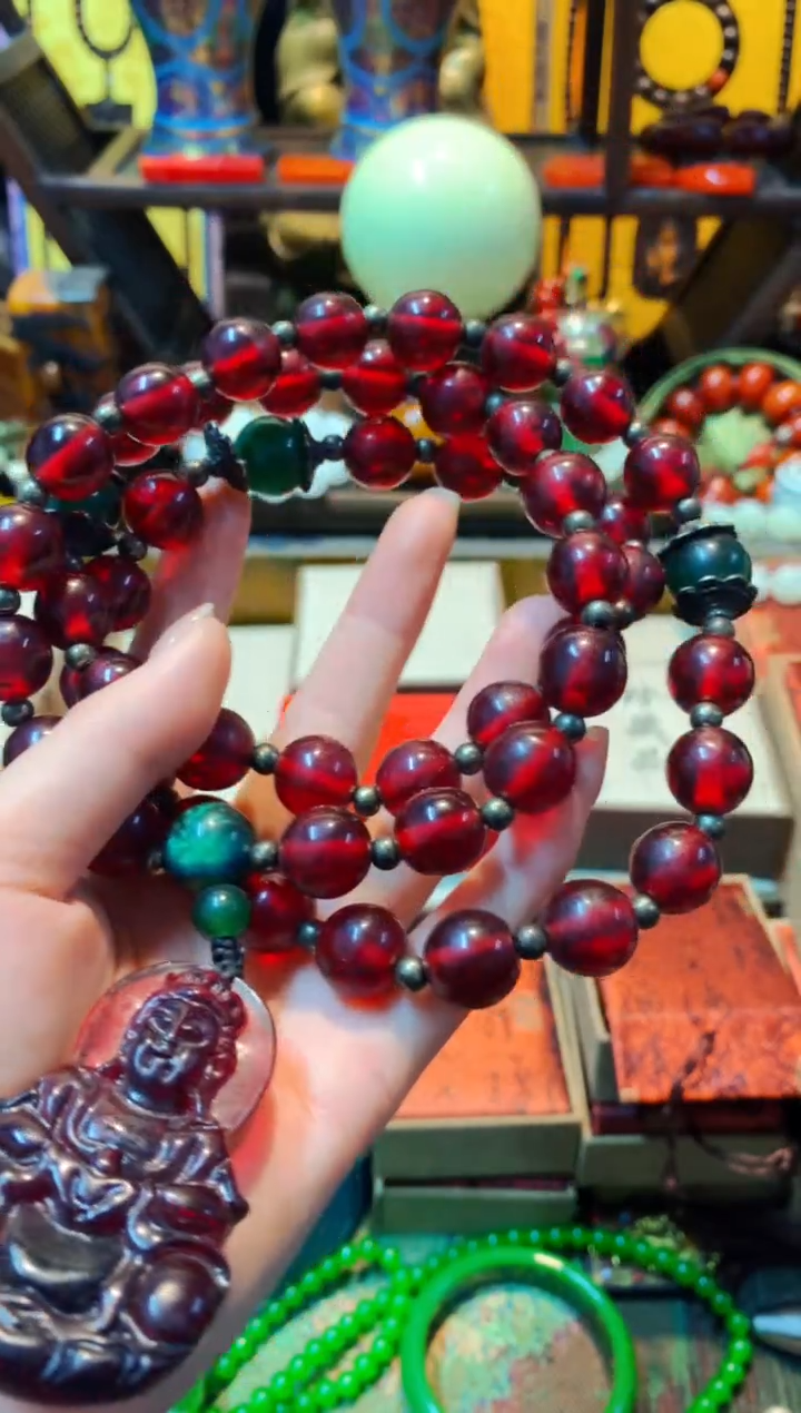 【闪购商品】血珀颈饰未镶嵌主播推荐主播推荐