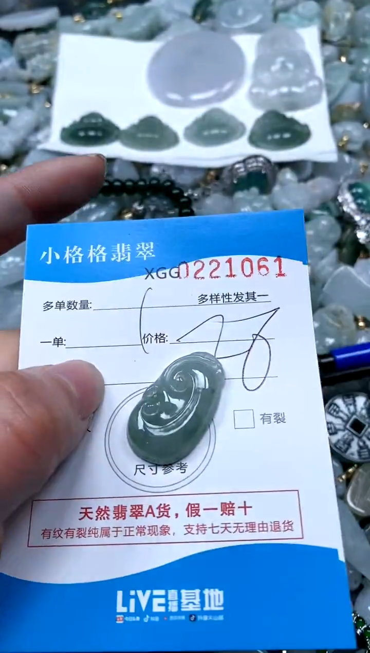 【闪购商品】翡翠颈饰未镶嵌闪购商品0221061