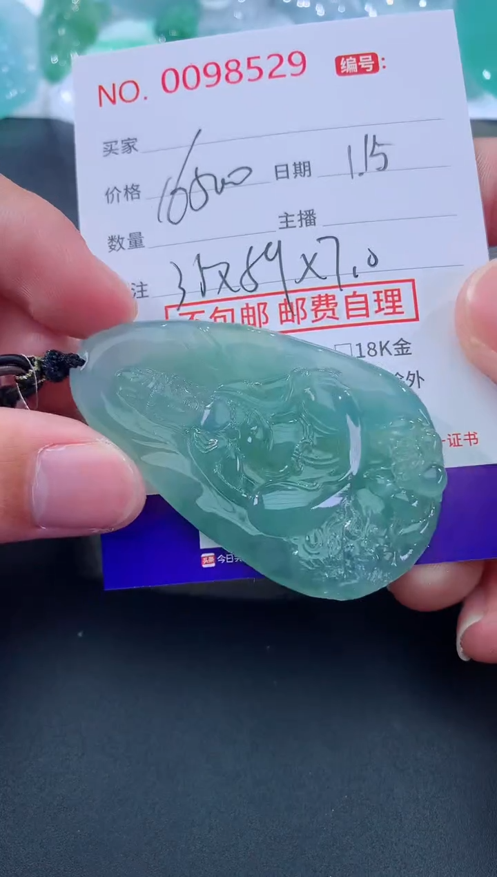 【闪购商品】翡翠颈饰未镶嵌天然缅甸A货翡翠