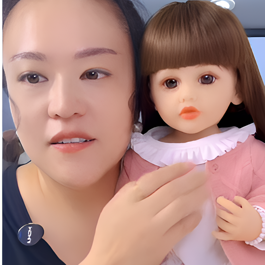 （2）55cm贝雷帽仿真娃娃过家家女孩玩具搪胶娃娃生日礼物