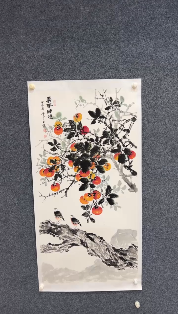 【闪购商品】国画2.1-王夫怀-4尺花鸟-094