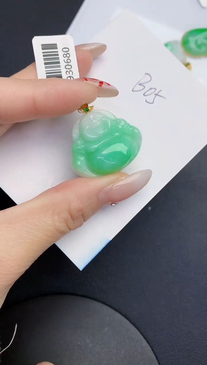 【闪购商品】翡翠颈饰18K金镶嵌00000000000