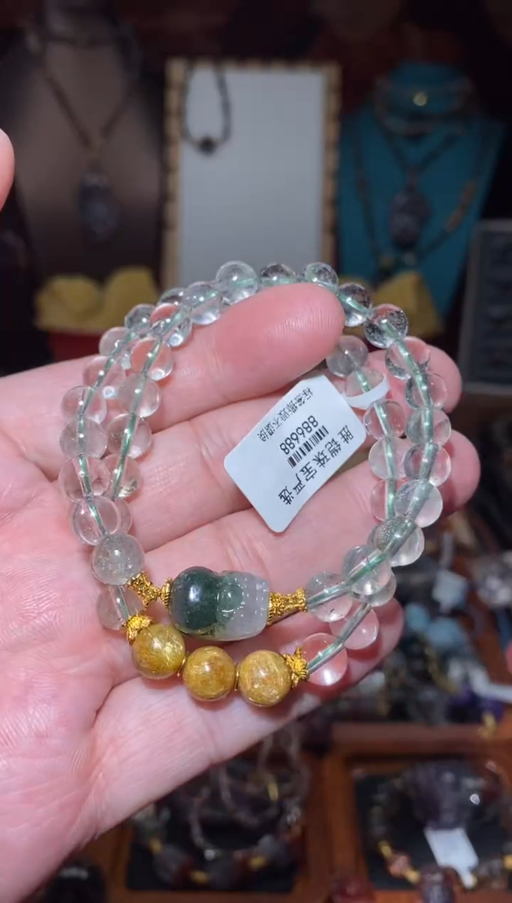 【闪购商品】水晶绿幽灵双圈未镶嵌多样性发