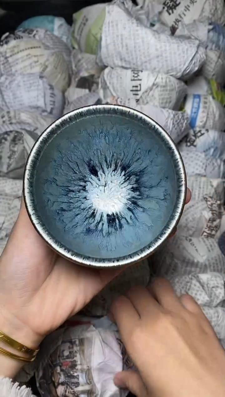 【闪购商品】茶盏百花 将军盏三疯建盏茶器