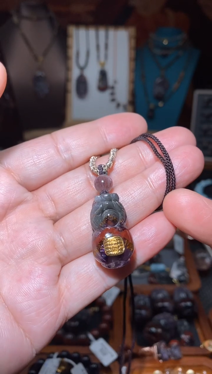 【闪购商品】水晶极光天眼貔貅18K金镶嵌貔貅吊坠