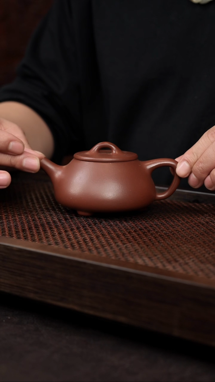 【闪购商品】紫砂茶壶底槽清平盖石瓢