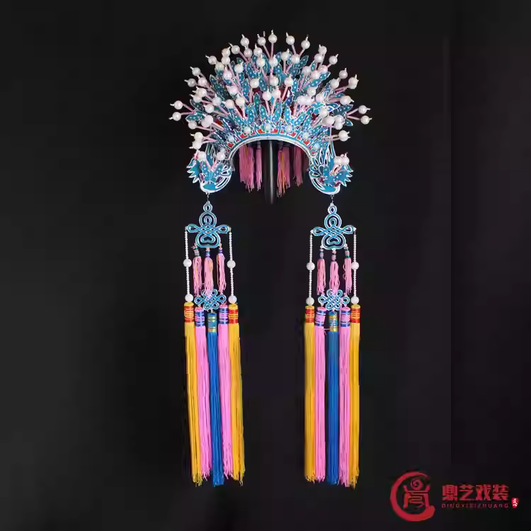 蝴蝶凤冠头饰 戏剧服装戏曲用品凤冠霞披古装新娘头饰头盔新娘帽