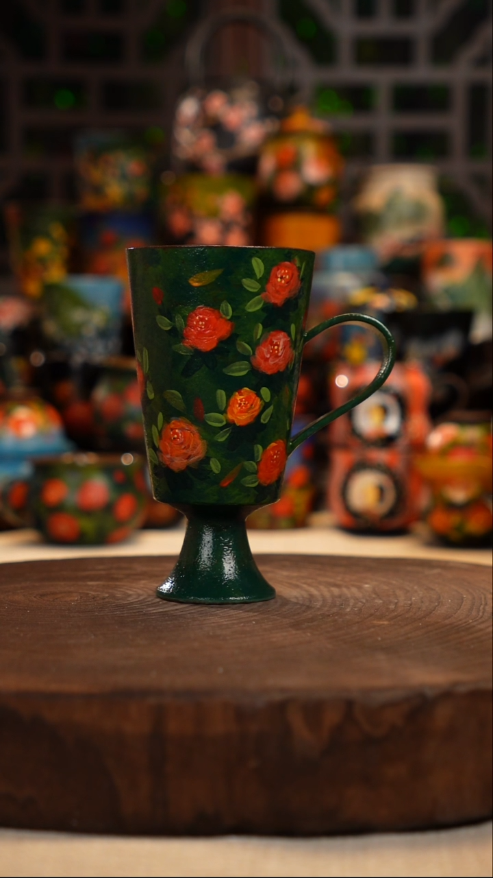  油画   釉下彩  杯子