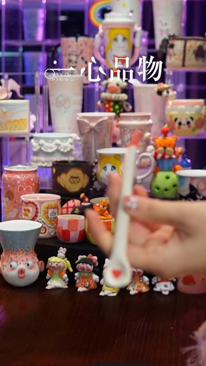 杯子瓷160-36景德镇手工手绘杯子摆件