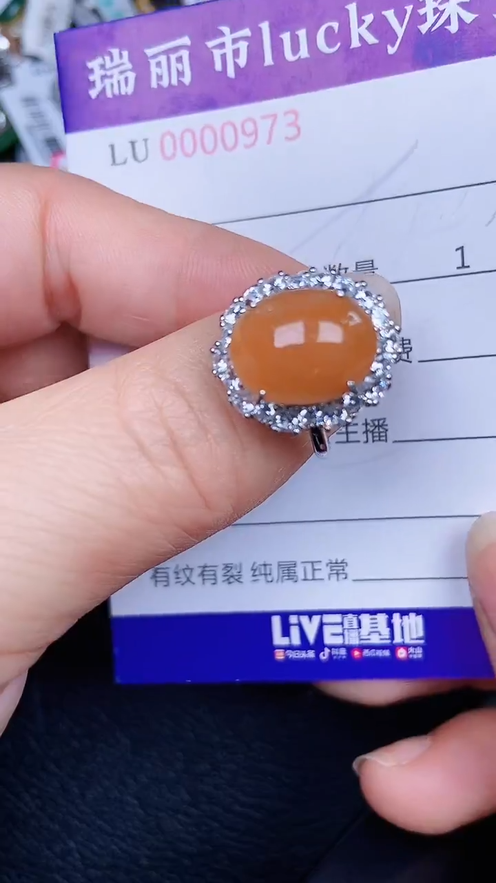 颈饰银S925镶嵌翡翠0973