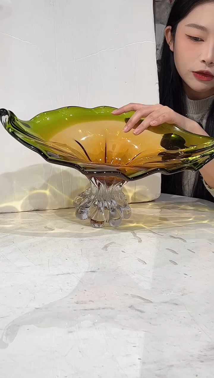 【闪购商品】琉璃一叶扁舟果盘