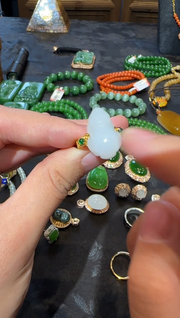 【闪购商品】和田玉戒指未镶嵌1