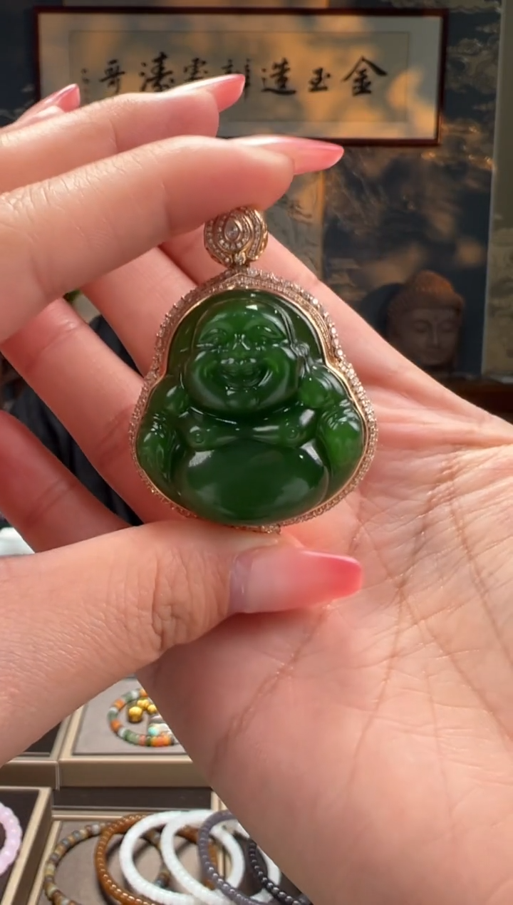 【闪购商品】和田玉佛未镶嵌碧玉