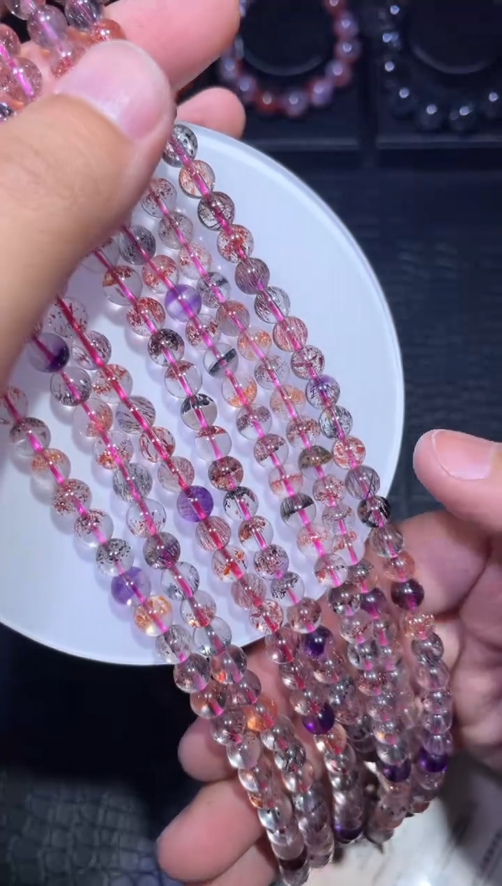 【闪购商品】水晶手链未镶嵌超七多圈A6.5（多样性发其一）