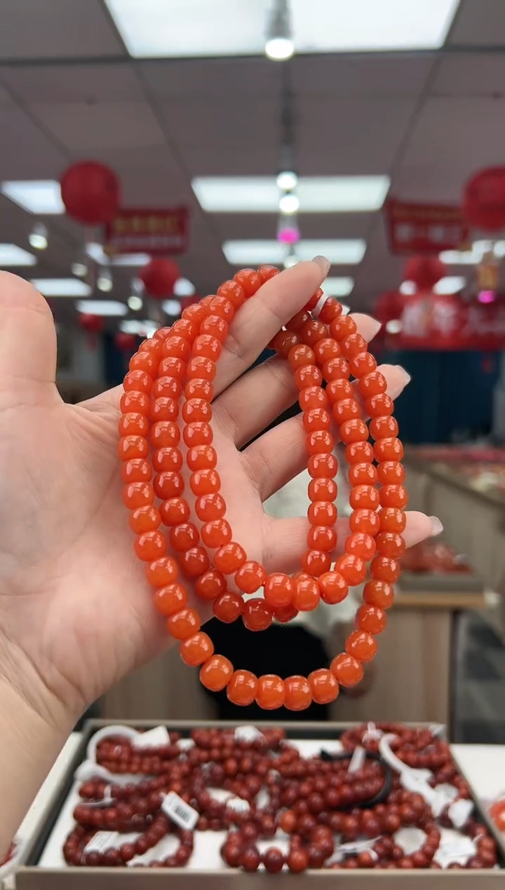 【闪购商品】南红玛瑙珠串未镶嵌多样发其一/9/92198636