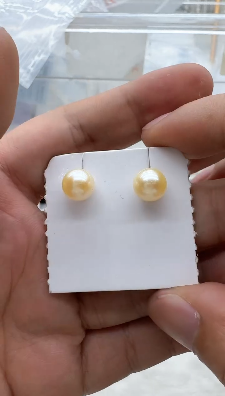 【闪购商品】海水珍珠耳饰18K金镶嵌清货