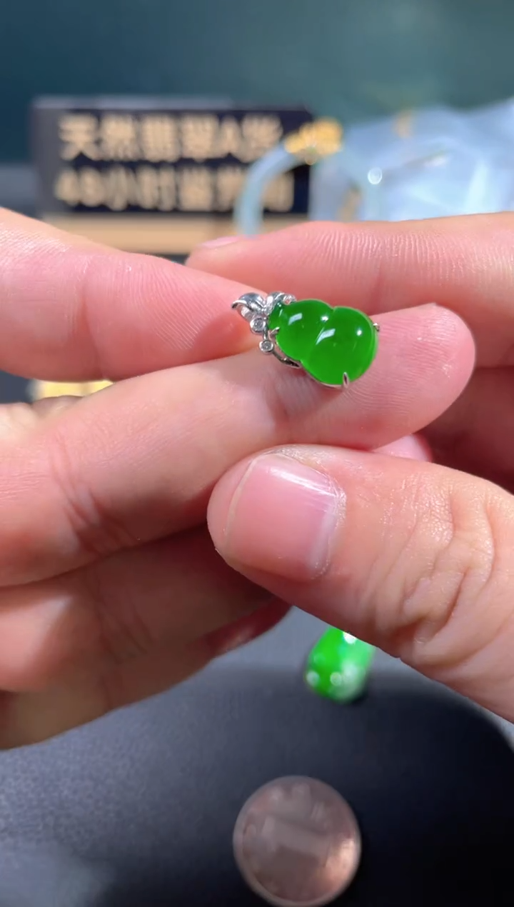 【闪购商品】翡翠颈饰18K金镶嵌翡翠