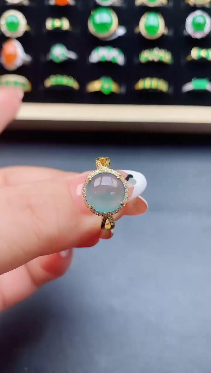【闪购商品】翡翠戒指银S925镶嵌321321