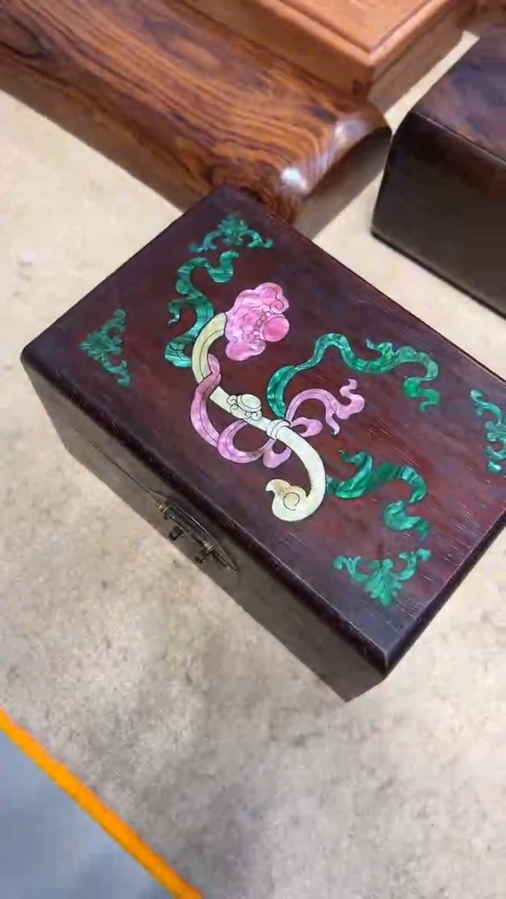 【闪购商品】木如意螺钿小首饰盒