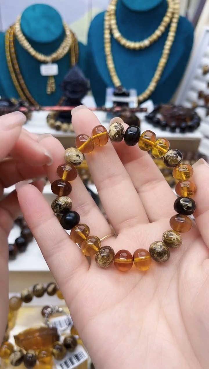 【闪购商品】琥珀手链未镶嵌抚顺琥珀10