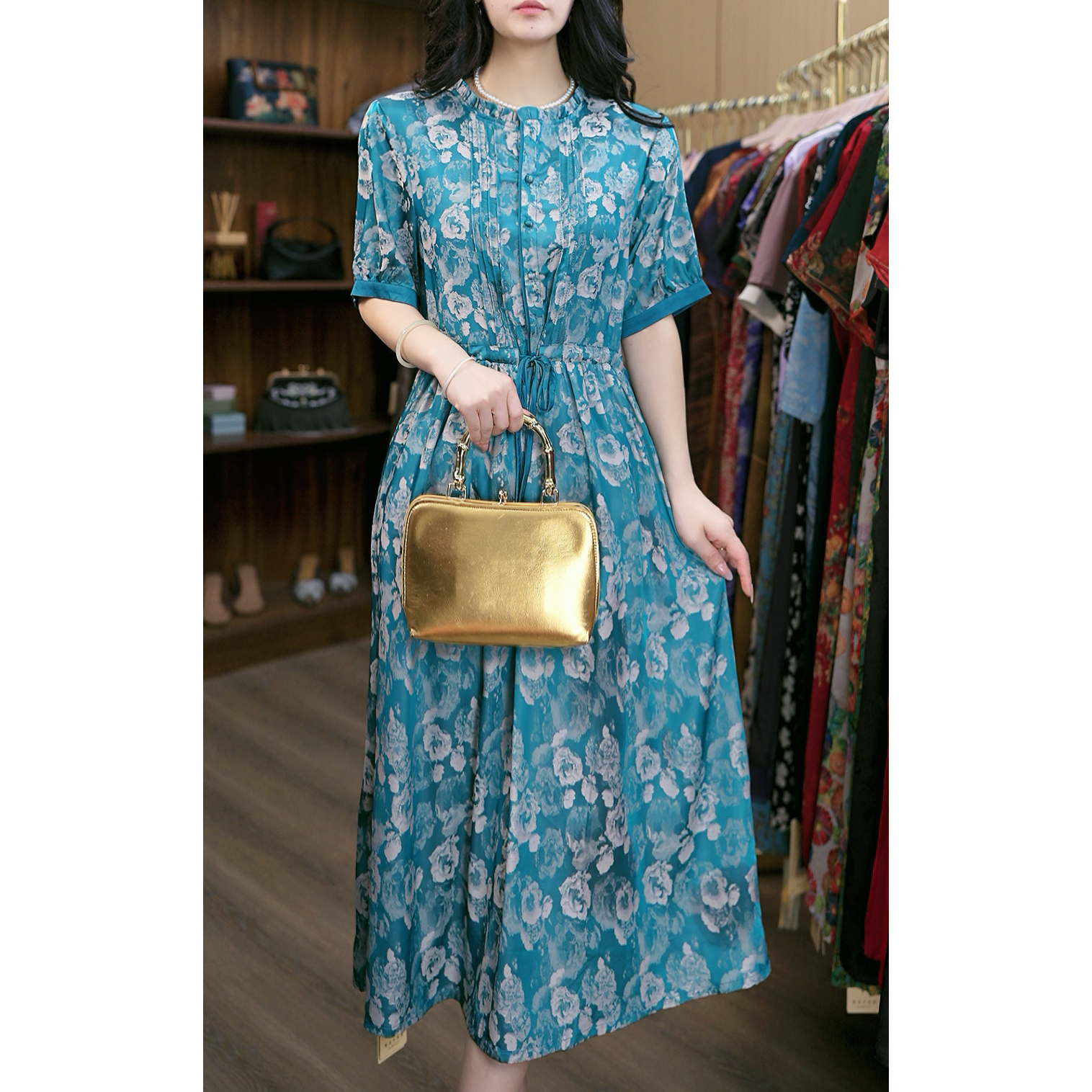 7689-34新款舒适时尚休闲连衣裙