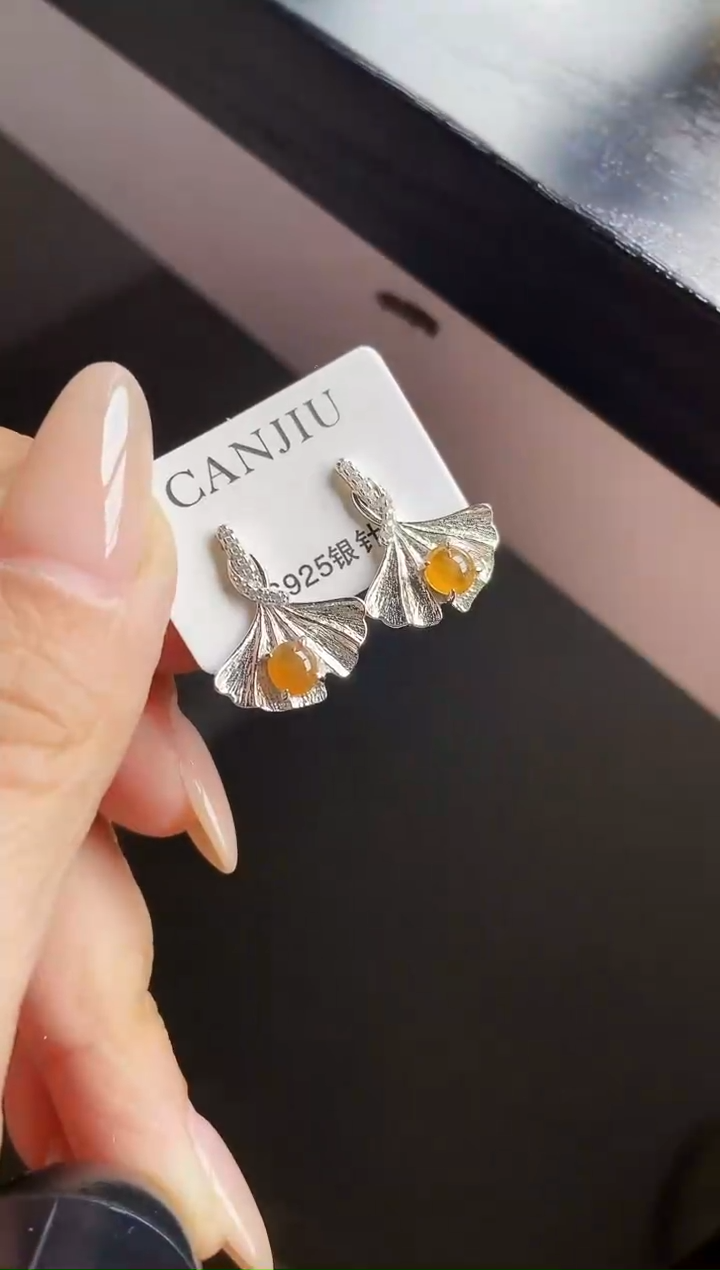 银S925镶嵌戒指翡翠12