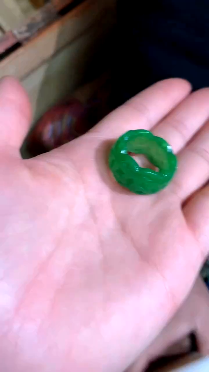 【闪购商品】翡翠戒指未镶嵌德诚精品专属摆件