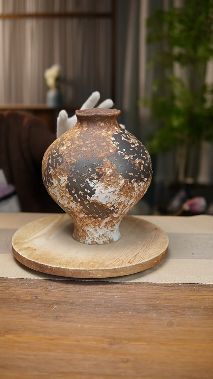 【闪购商品】陶瓷 花器诧寂棕灯笼