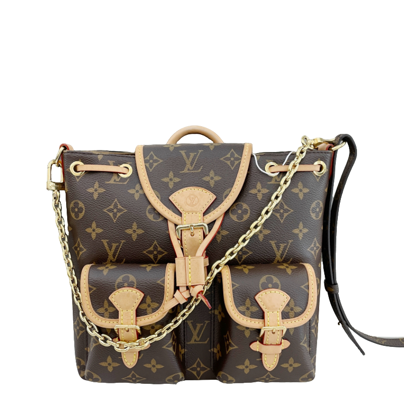 95新 LouisVuitton/路易威登 excursion老花青蛙小号双肩包芯片款