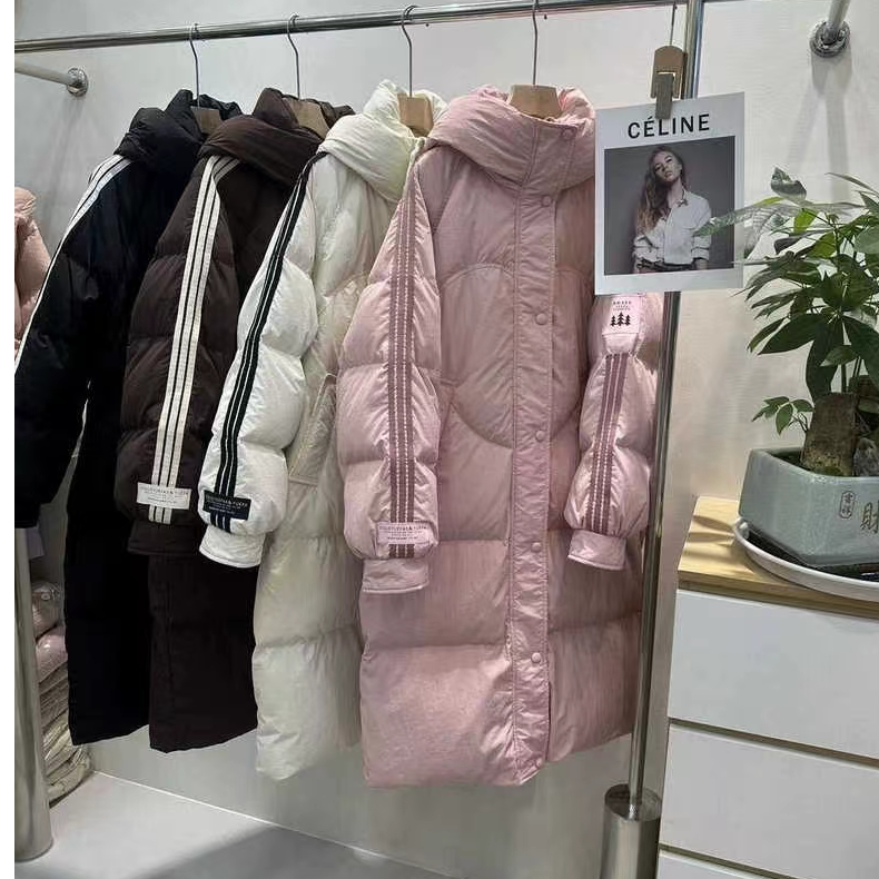 2024冬装新款韩版宽松显瘦情侣款大码羽绒服女长款过膝加厚冬外套