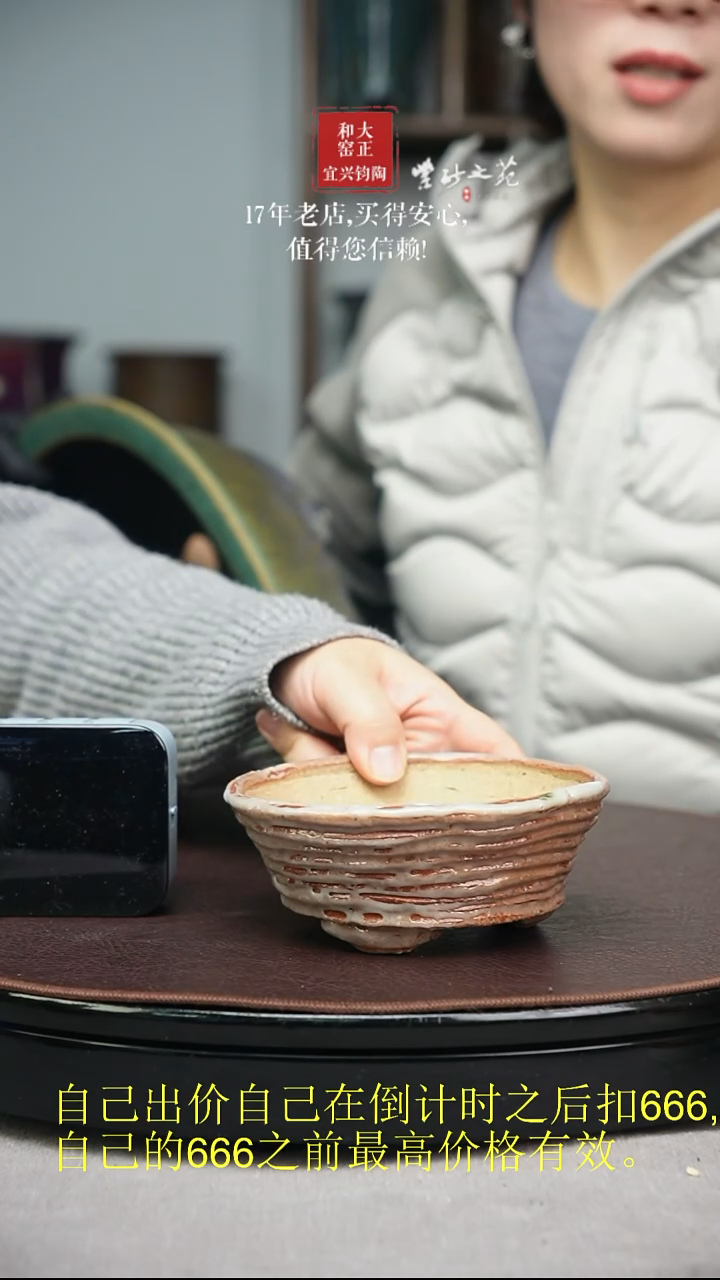 骑*紫砂之苑手工花盆