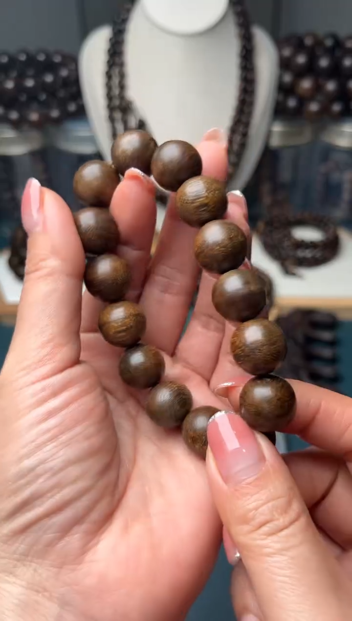 【闪购商品】沉香手串14mm富森红土沉水级