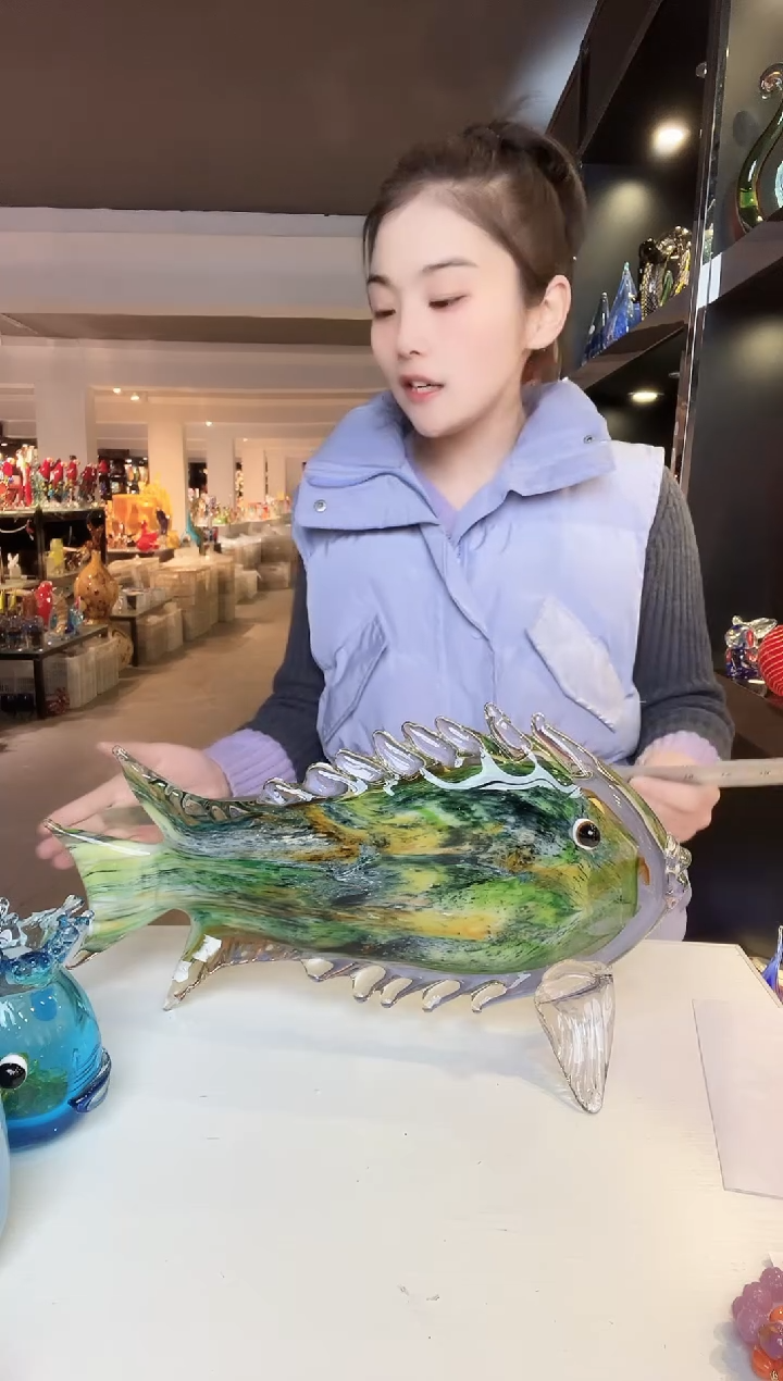 【闪购商品】茶盏琉璃摆件家居摆件