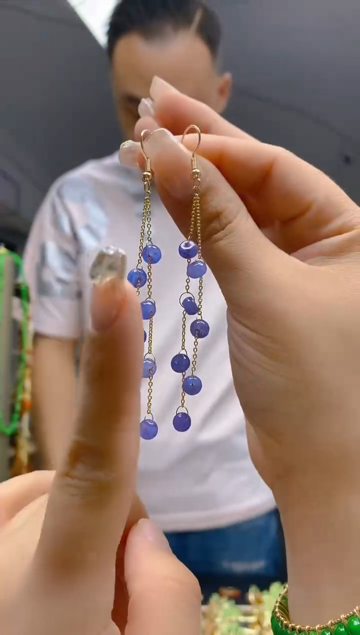 【闪购商品】翡翠耳饰合金335翡翠耳钩