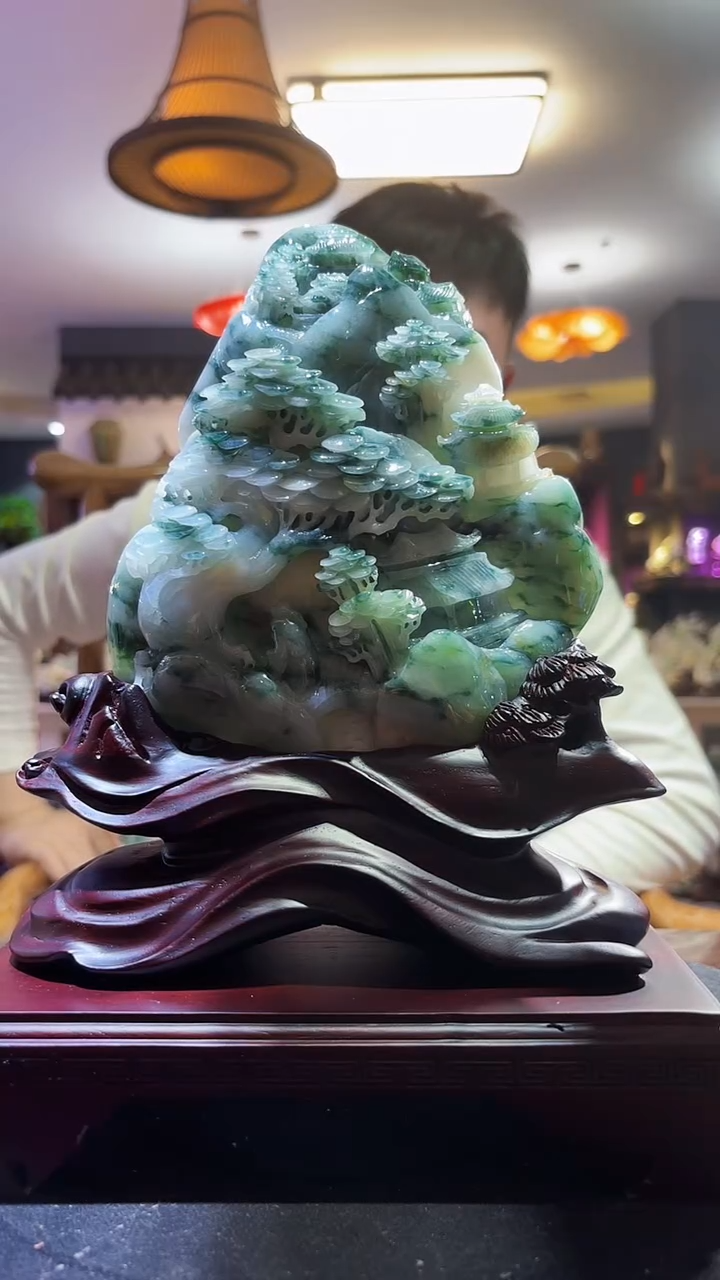 【闪购商品】定制翡翠未镶嵌F/0308/Y/山水