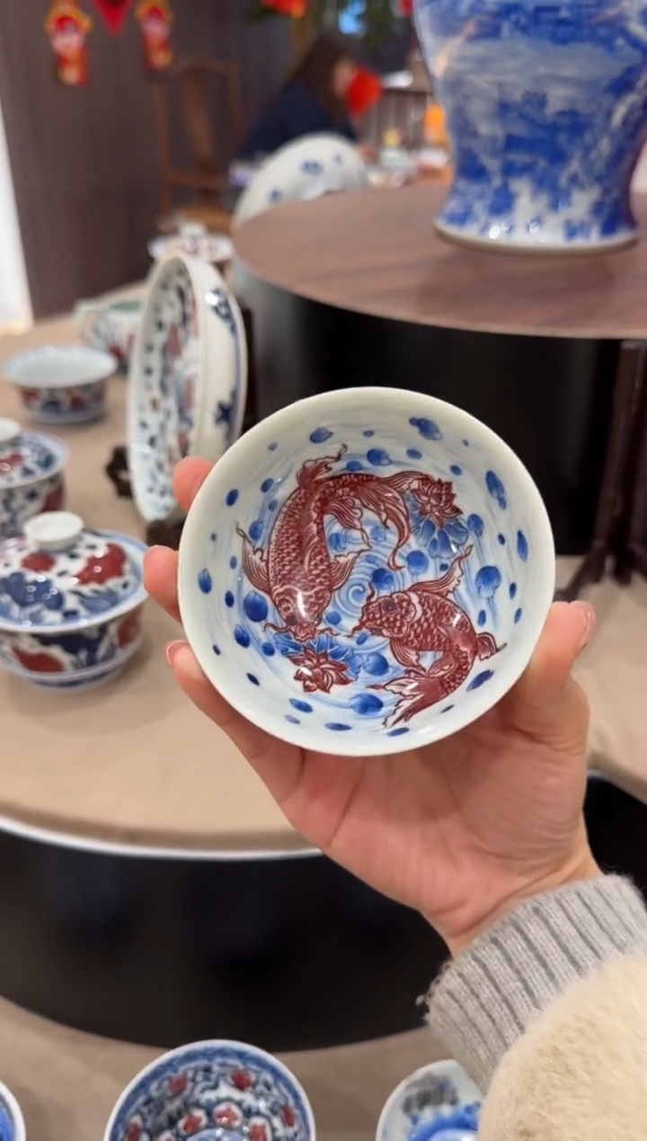 【闪购商品】杯永明尚玩鲤鱼普洱杯