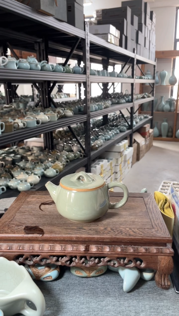 【闪购商品】瓷片秘釉汉瓦壶微瑕