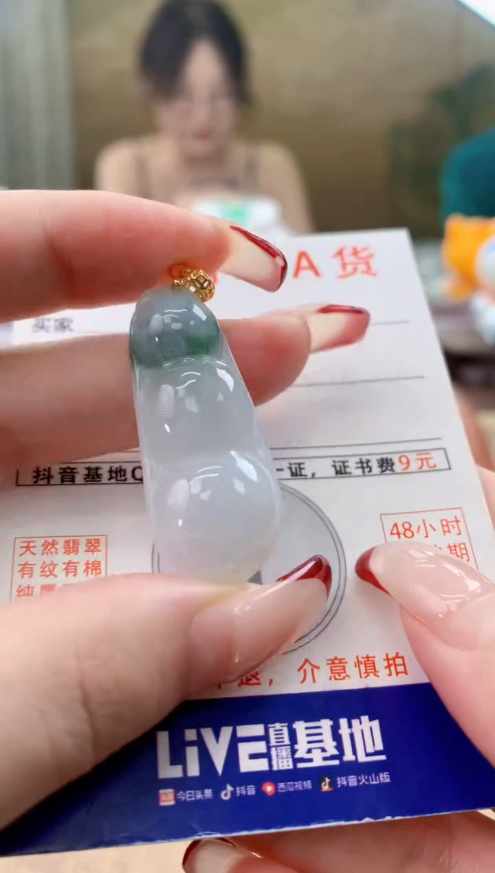 颈饰未镶嵌翡翠天然A货翡翠挂件