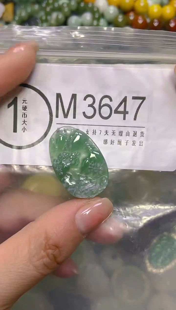 颈饰未镶嵌翡翠/M/翡翠A货，一件也是批发价