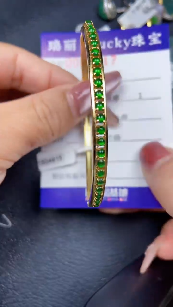 颈饰银S925镶嵌翡翠8617