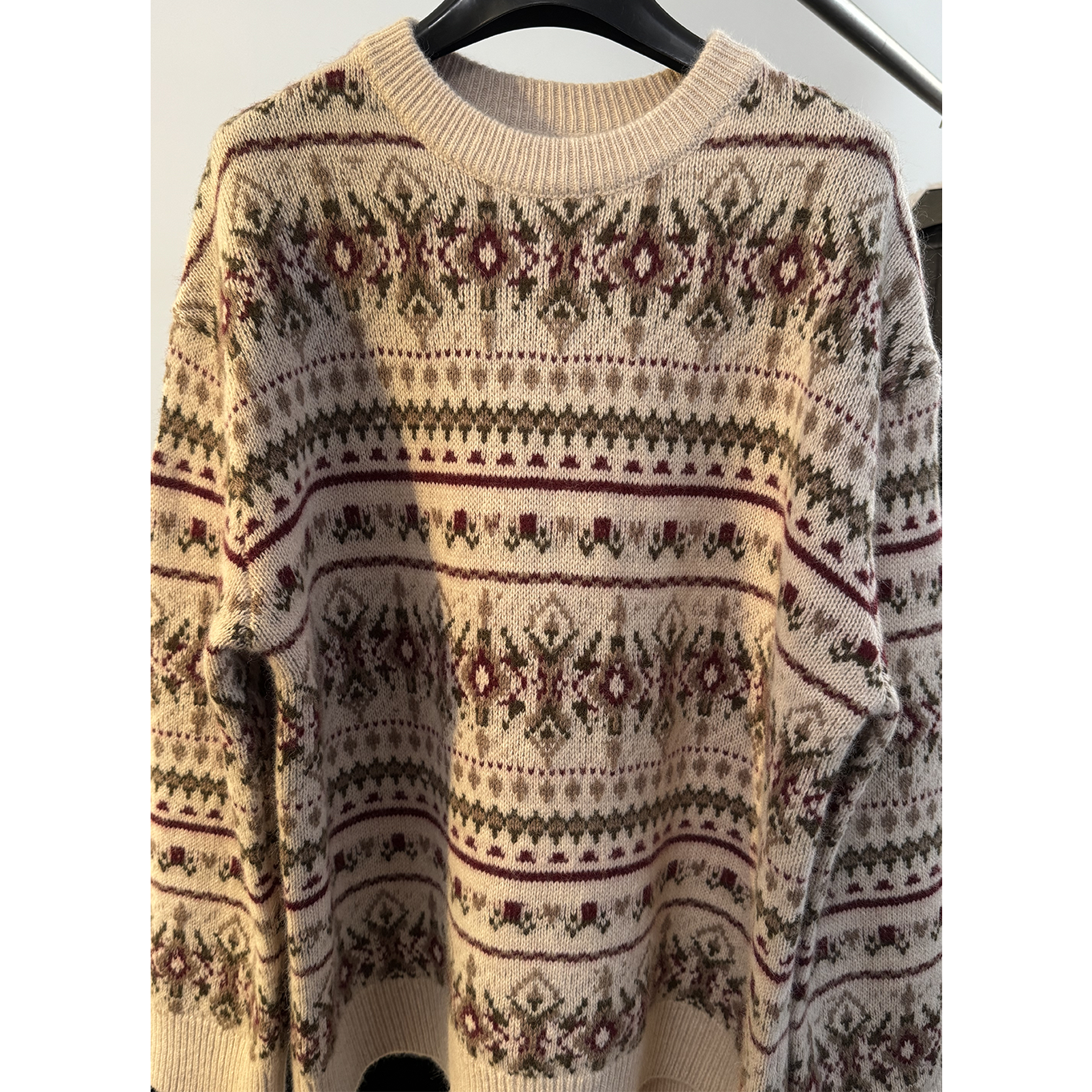 【HANHAN】羊毛慵懒感宽松长袖圆领毛衣1022